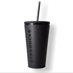 Starbucks RARE Matte Black Grande Cold Cup Straw